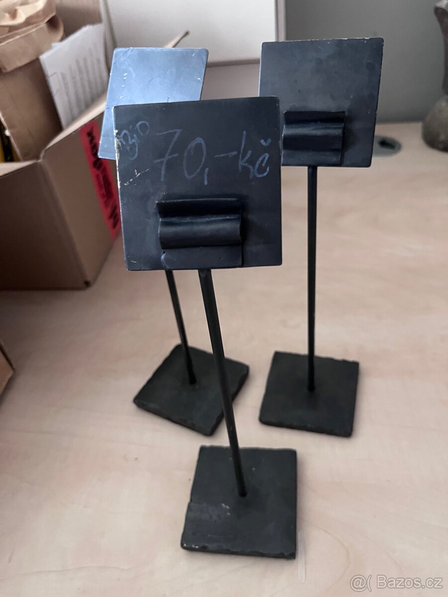 Kovove stojanky od kovare - 3 ks