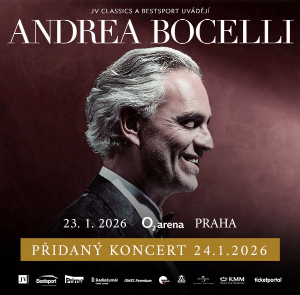 Andrea Bocelli 24. ledna 2026