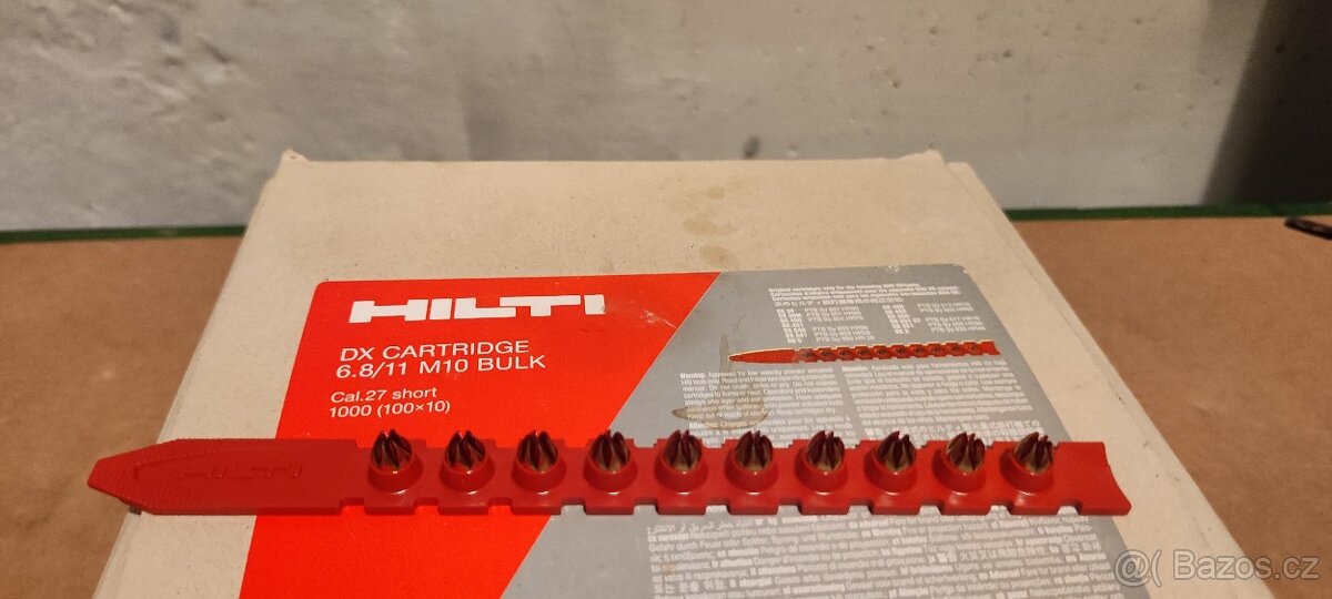 Náboje do nastřelovací pistole Hilti
