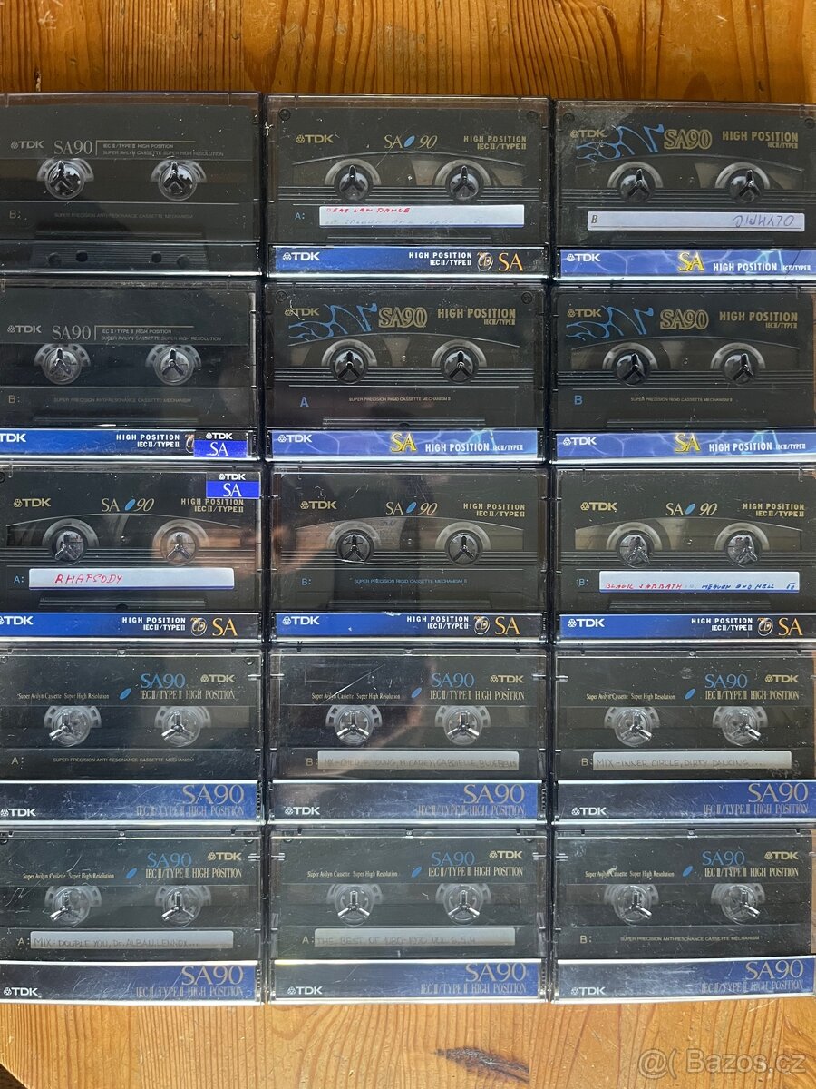 Magnetofon. kazety MC TDK SA 90., typ II chrom, CRO2