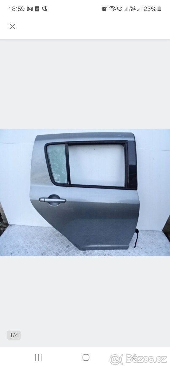 Pravé zadní dveře Suzuki swift mk6 05-12