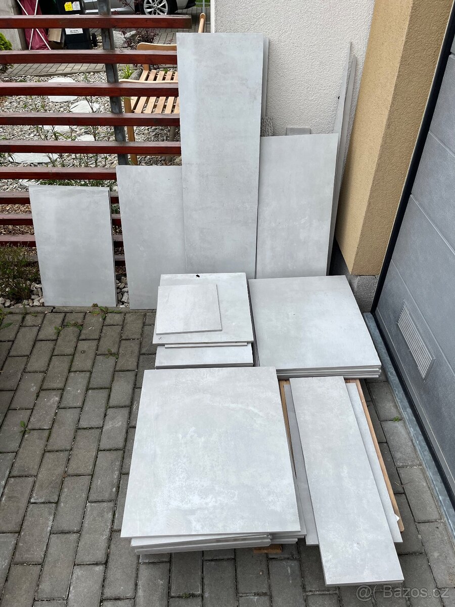 Dlažba Italgraniti Metaline steel 60x120 cm - zbyle prorezy