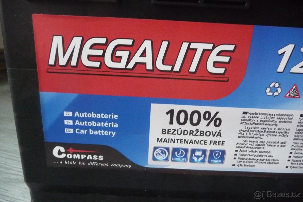 autobaterie MEGALITE 12V 72 AH