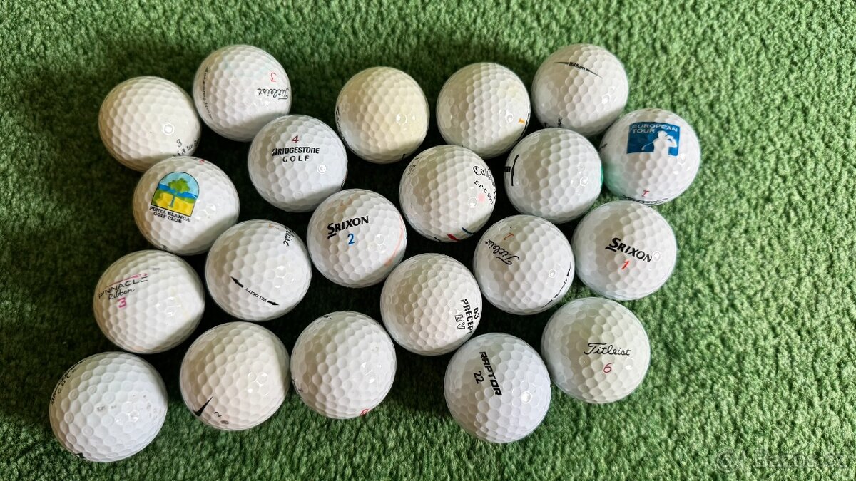 Golfové míčky použité