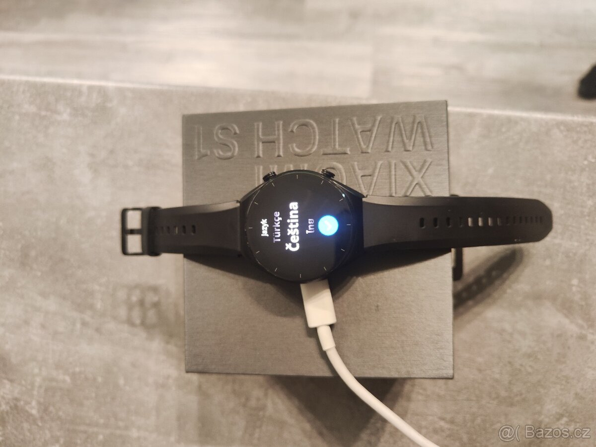 Xiaomi Watch S1 – kožený pásek, krabička, nabíječka