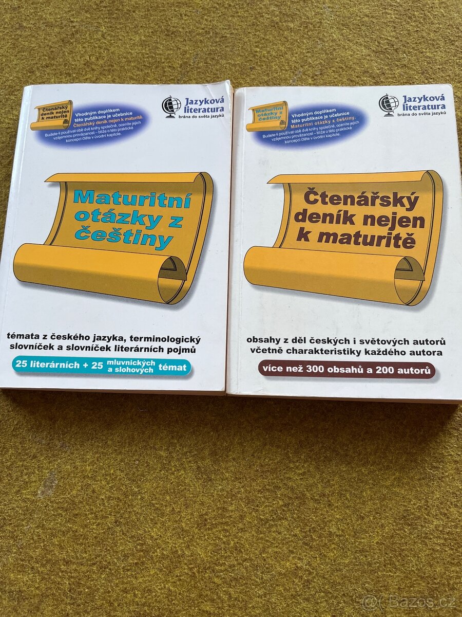 Maturitní otázky z češtiny a čtenářsky deník nejen k maturit