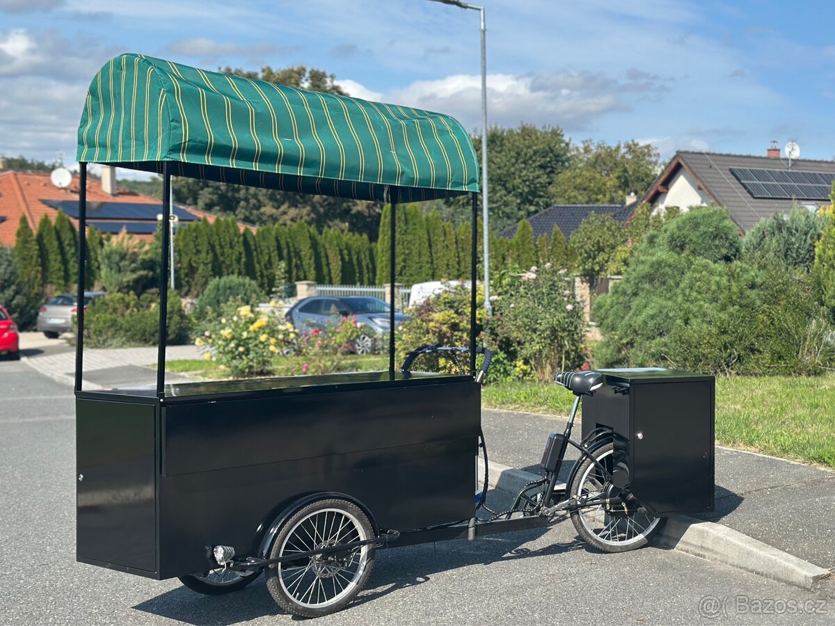 Prodejní elektrická trojkolka/stanek