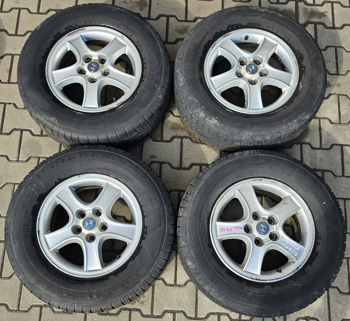 Prodám ALU kola Hyundai č. 1710