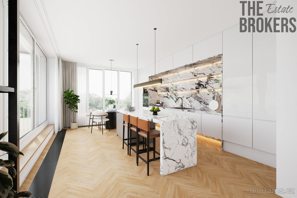 Prodej střešního bytu 5+kk 471 m2