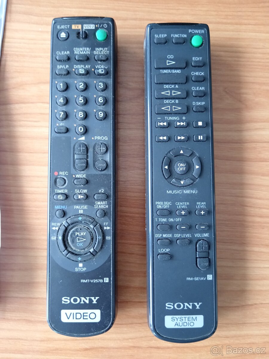 Dálkové ovladače Sony
