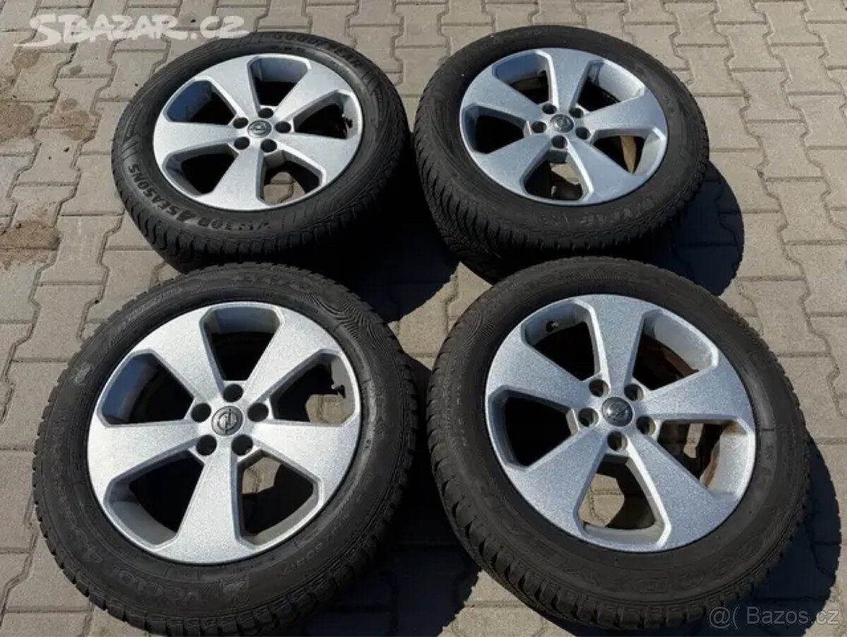 4x al kola 5x115 17 + pneu celoroční 215/60 R17
