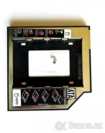 Redukce pro druhý HDD do Notebooku 9.5mm nebo 12.7mm