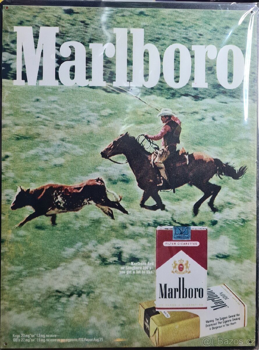Kovová cedule 40x30 VELKÁ-MARLBORO 1