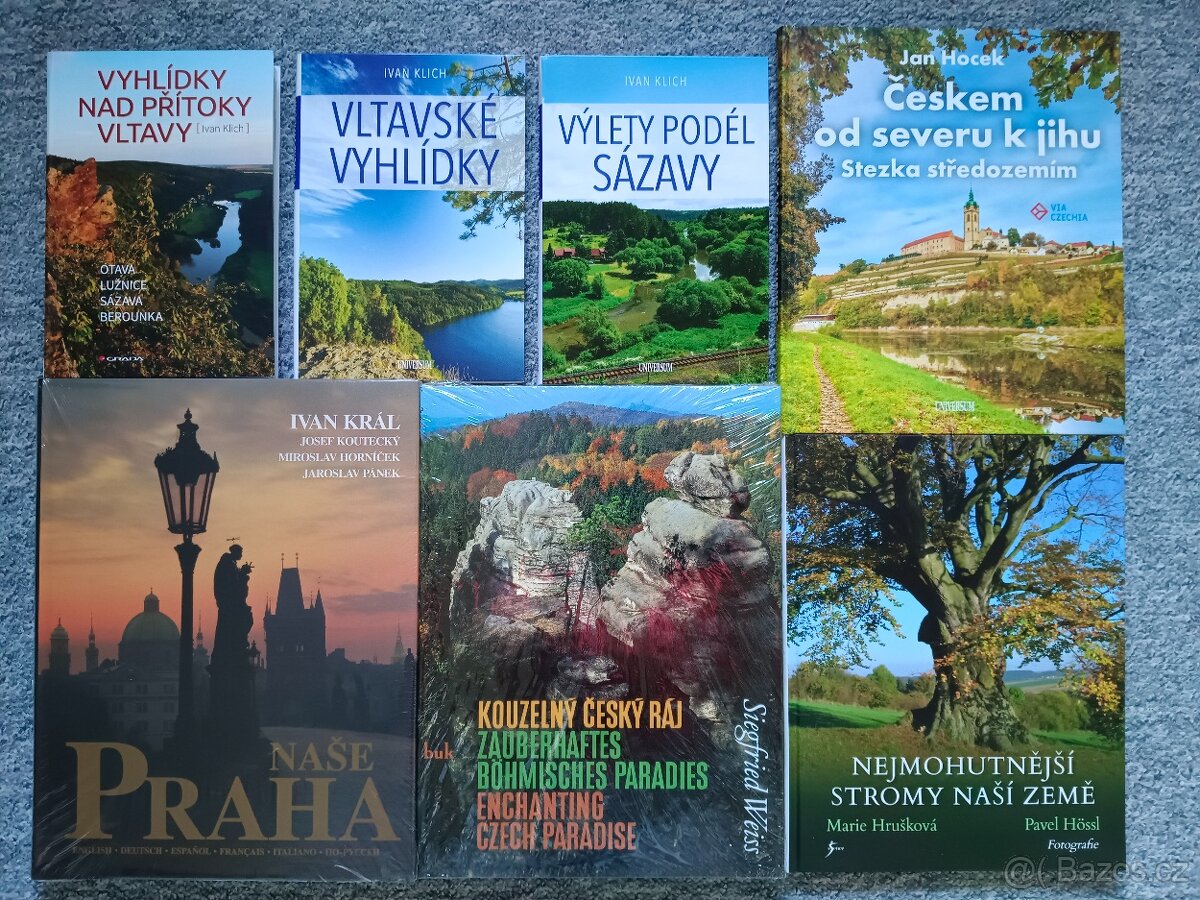 Prodám 14 knih - cestování, tvoření