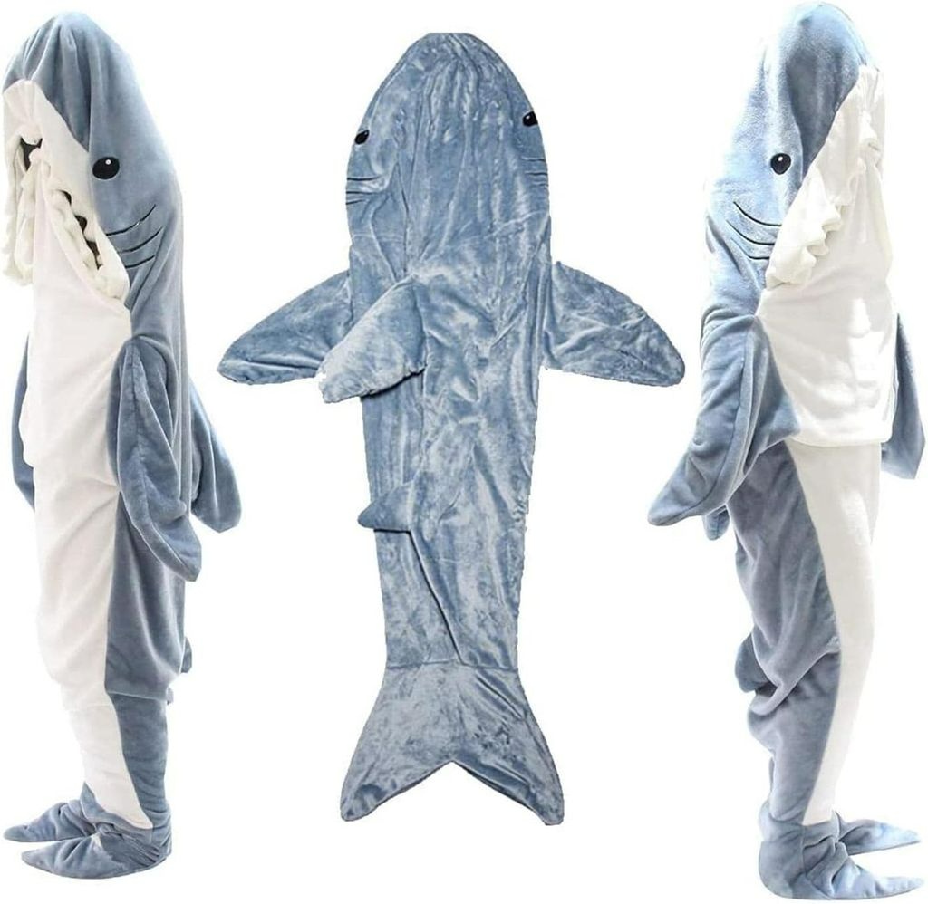 Pyžamový spací overal - žralok