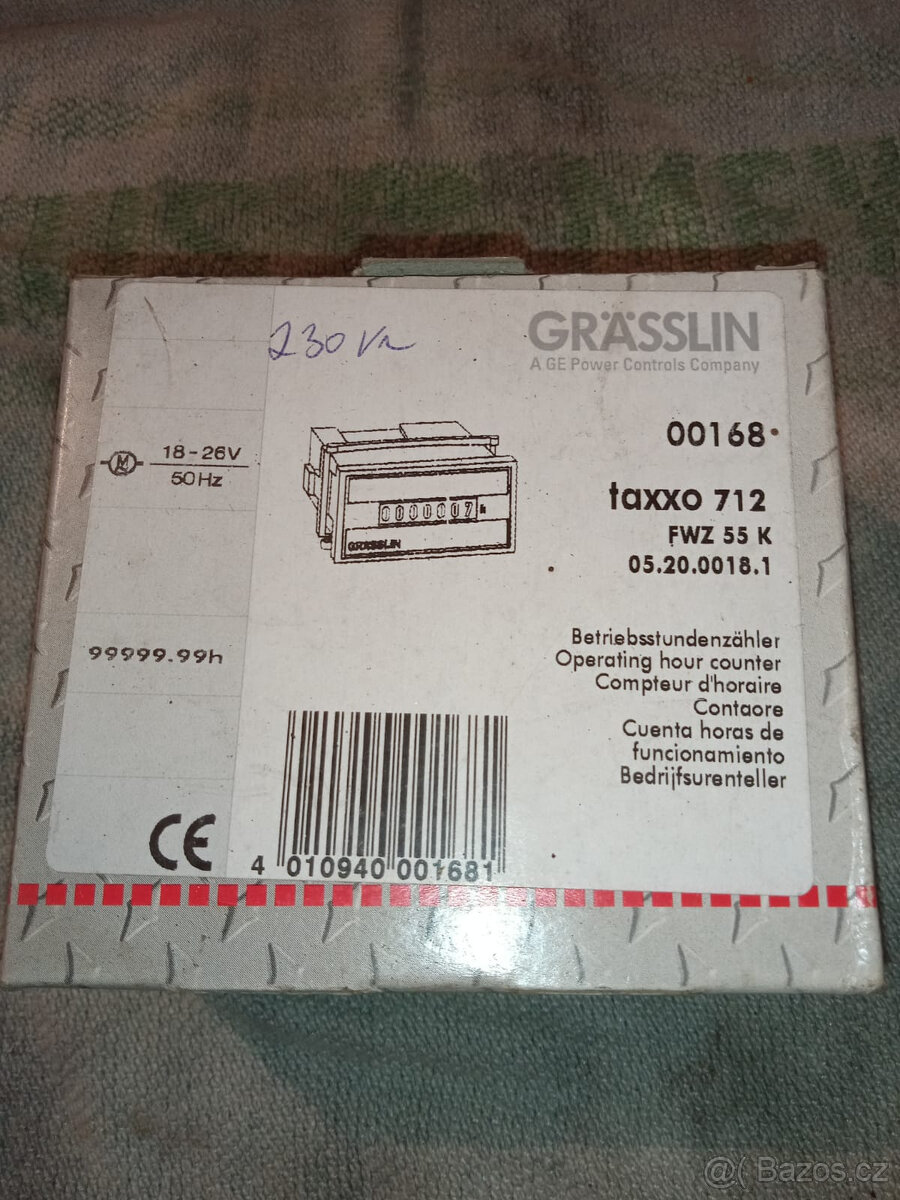 Prodám počítadlo provozních hodin Taxxo 712