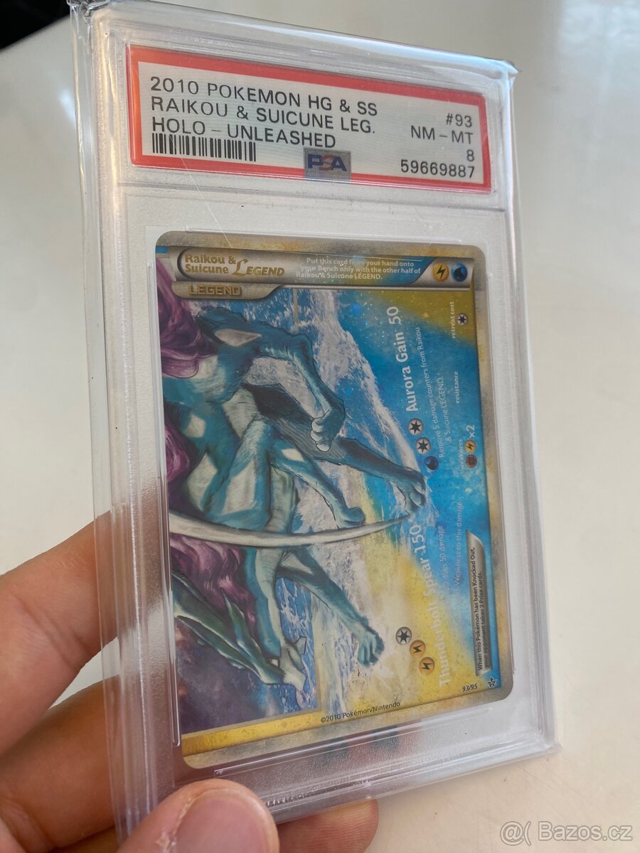 Pokémon Raikou & Suicune LEGEND (UL 93) | PSA 8