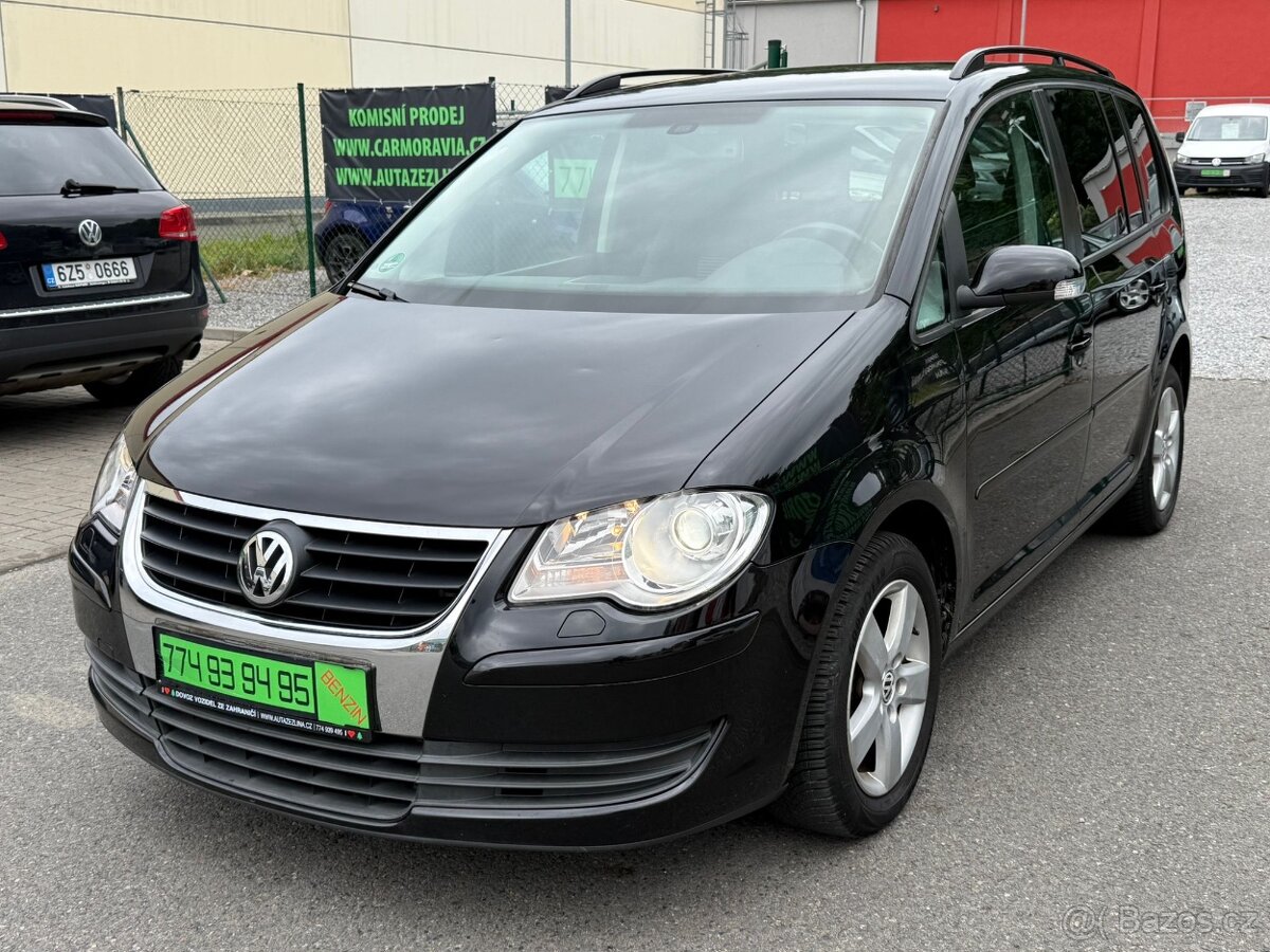 ►VW TOURAN 1,6 MPI UNITED - 75 kW, 7 MÍST, DEŠŤ. SENZOR◄