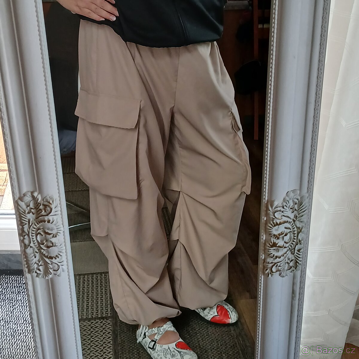 Široké kalhoty s kapsami 2XL