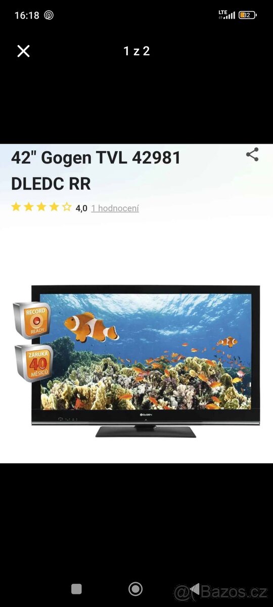 Televize GoGen 42"