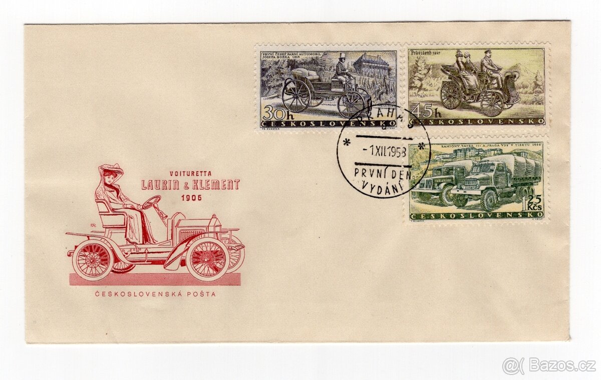 Obálka prvého dňa 1958