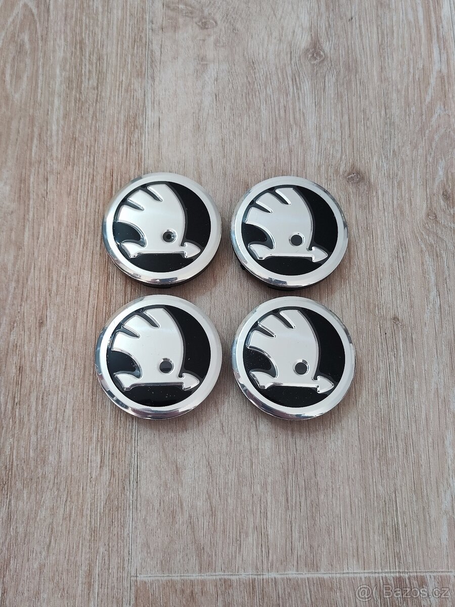 Středové krytky kol Škoda 56mm