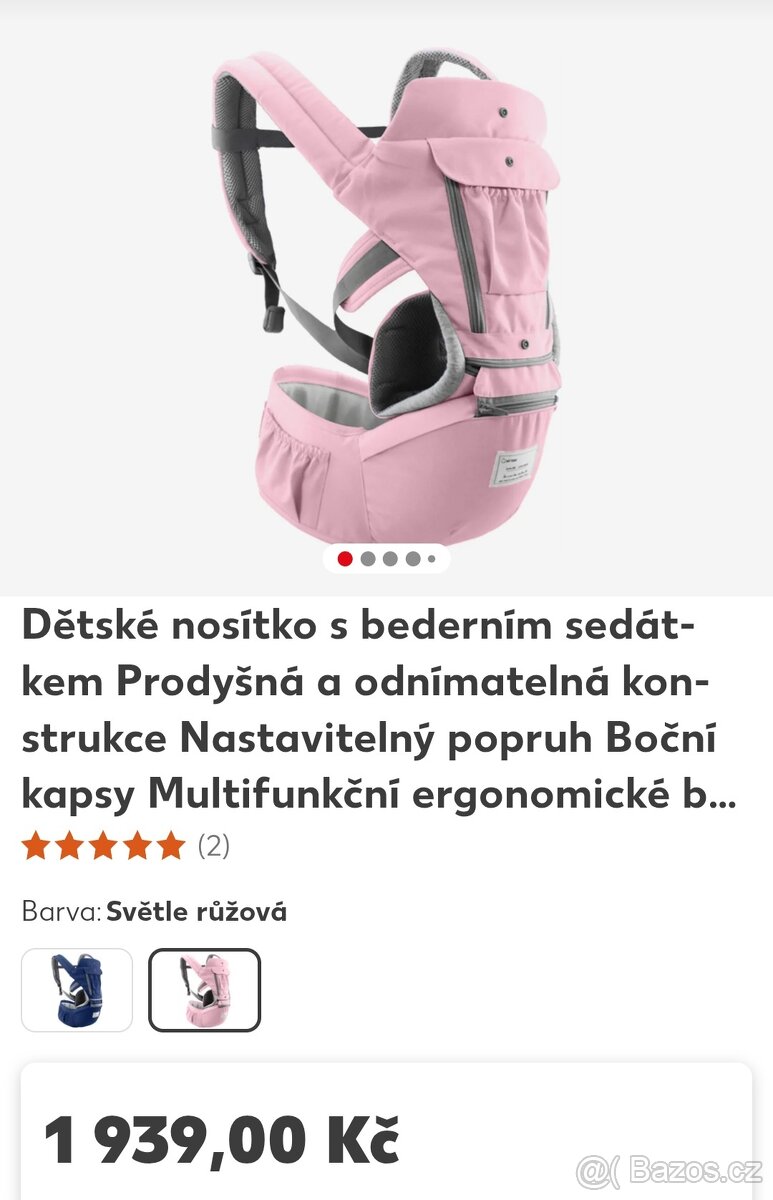 Růžové nosítko