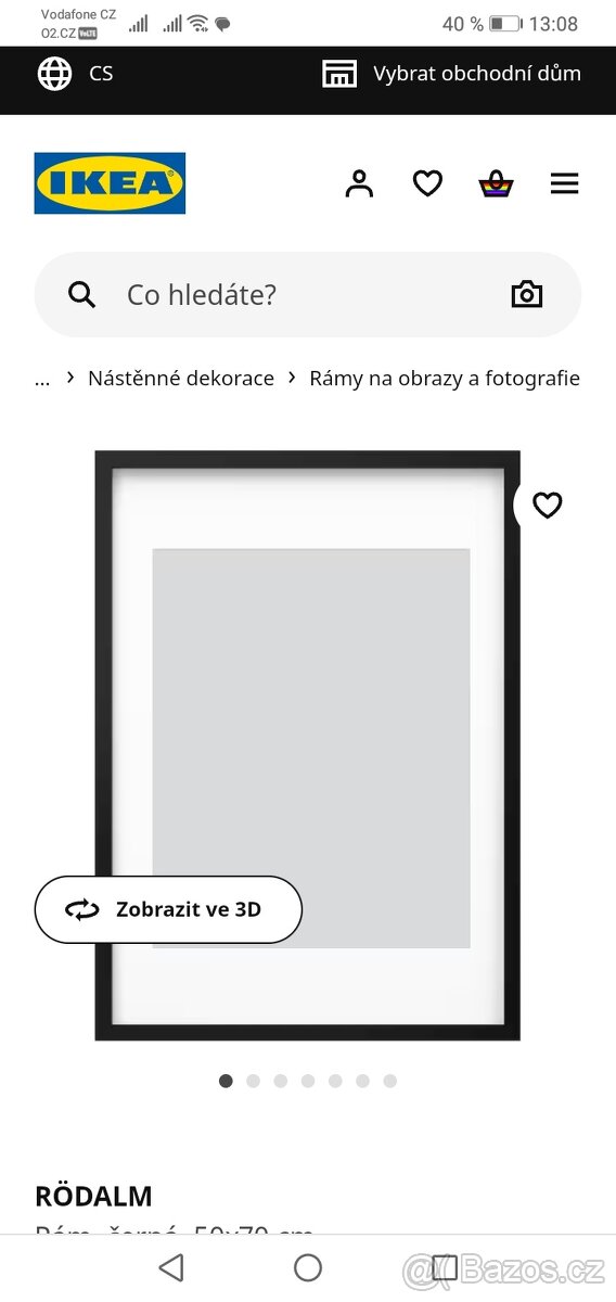 Rám na obrazy a fotografie, 2 ks, IKEA Rodalm, Saxnas