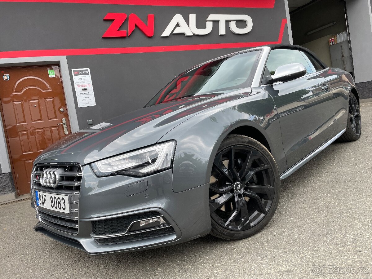 Audi S5 kabrio 3.0 TFSI Quattro, krásný stav