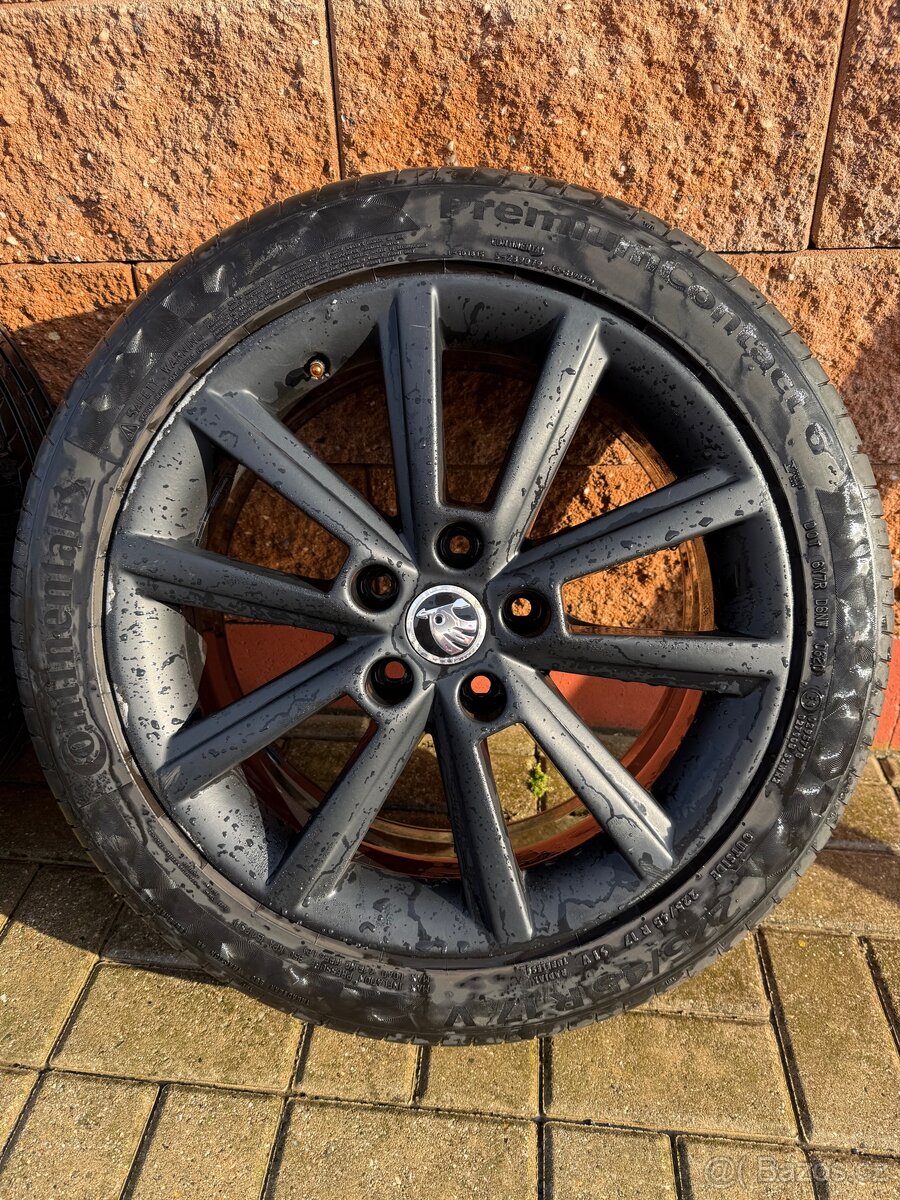 Alu kola Teron 17” Octavia III (včetne pneu Continental)