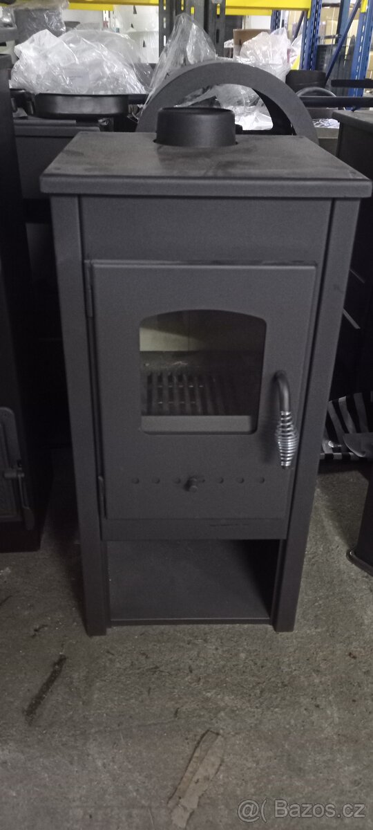 Krbová kamna NERA šedá 6,5 kW