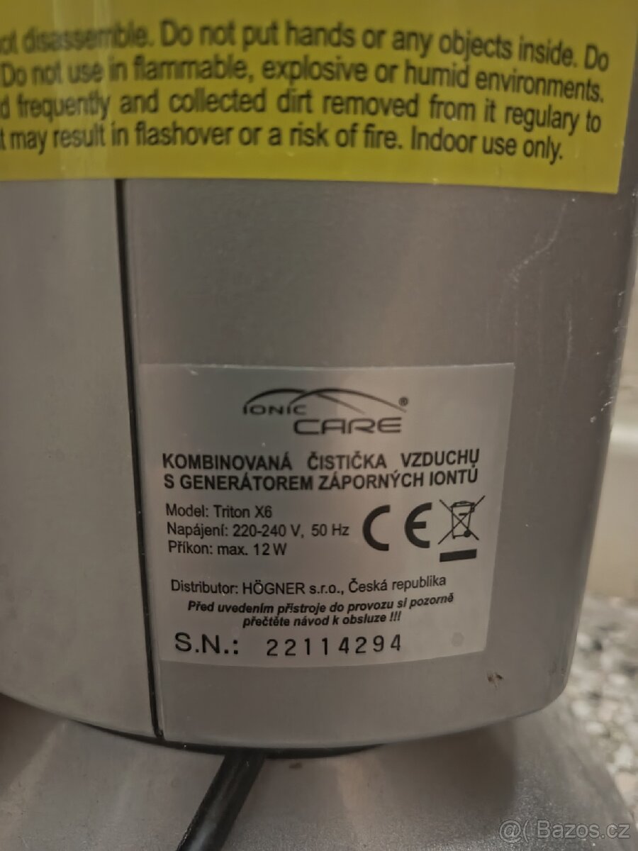 Čistič vzduchu IONIC CARE