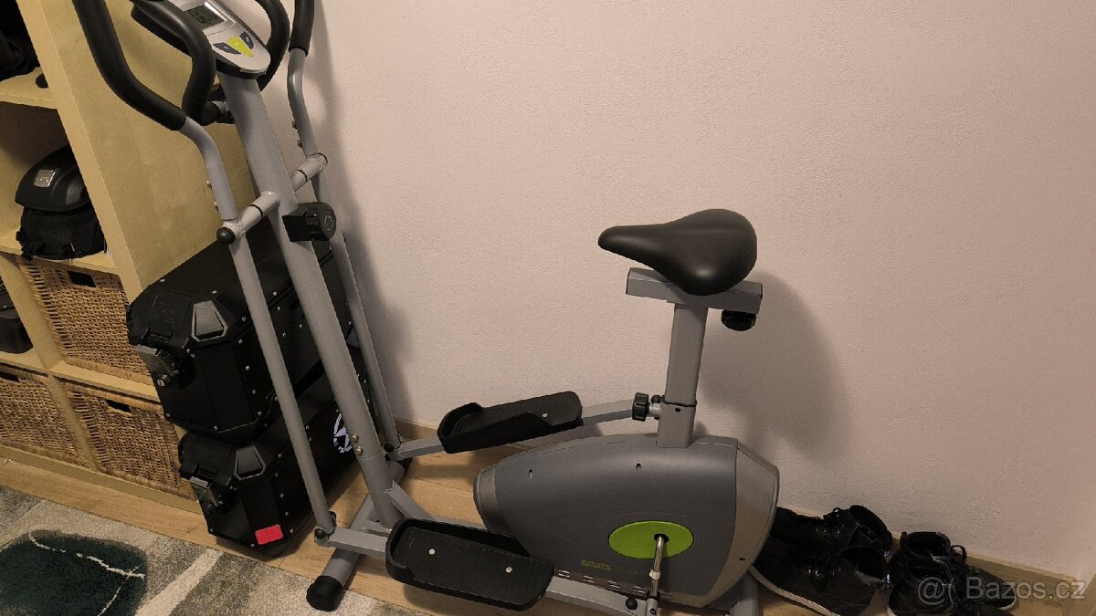 Eliptický trenažér + posilovač břišních svalů