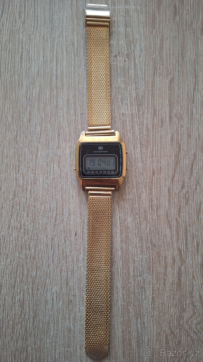 Retro pánské digitálky Ruhla Eurochron - NDR
