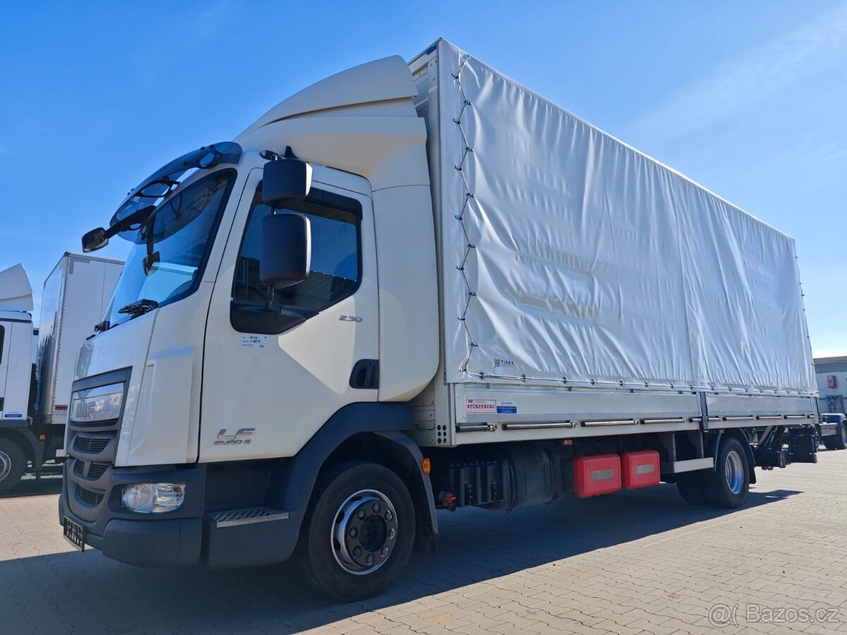DAF LF 230, 12t, valník 18 europalet, klima + HR čelo