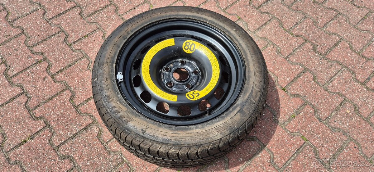 Rezervní dojezd kolo 5x112 7x16 ET37 205/55r16 rezerva