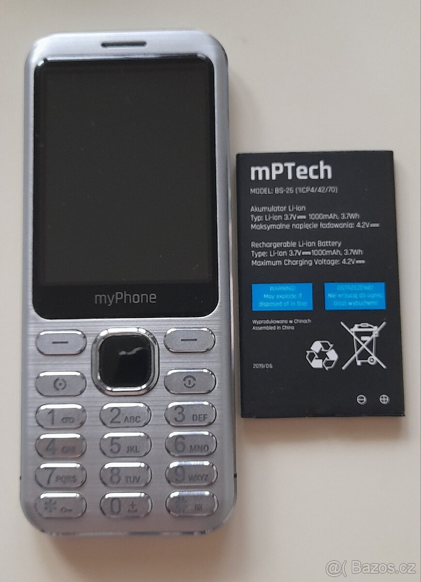 NOVÝ MOBILNÍ TELEFON myPHONE MAESTRO 2 DUAL SIM+SD KARTA
