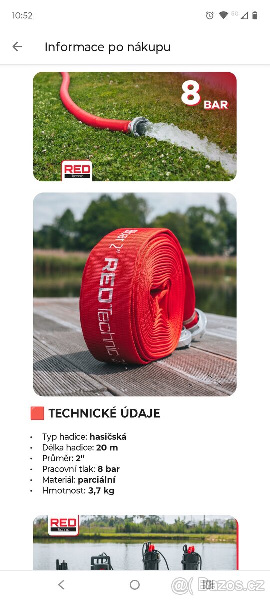 Hasičská hadice 2" Nová