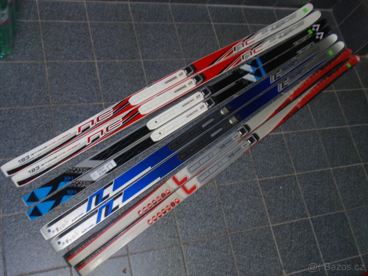 SNS TURISTICKÉ BĚŽKY 183/184 CM NA 80-95 KILO