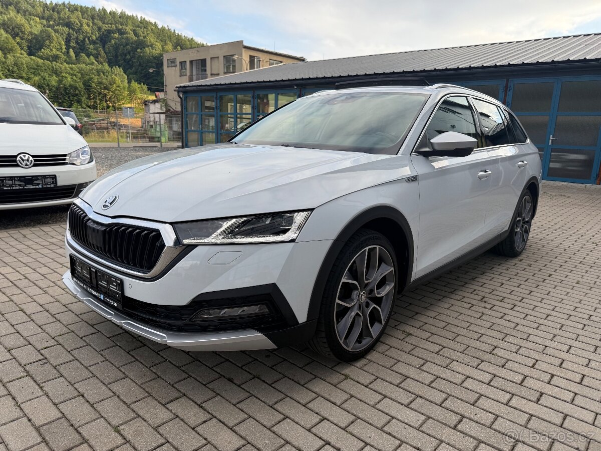 Škoda OCTAVIA IV SCOUT 2.0 TDi 4x4 MATRIX PANORAMA KAMERA