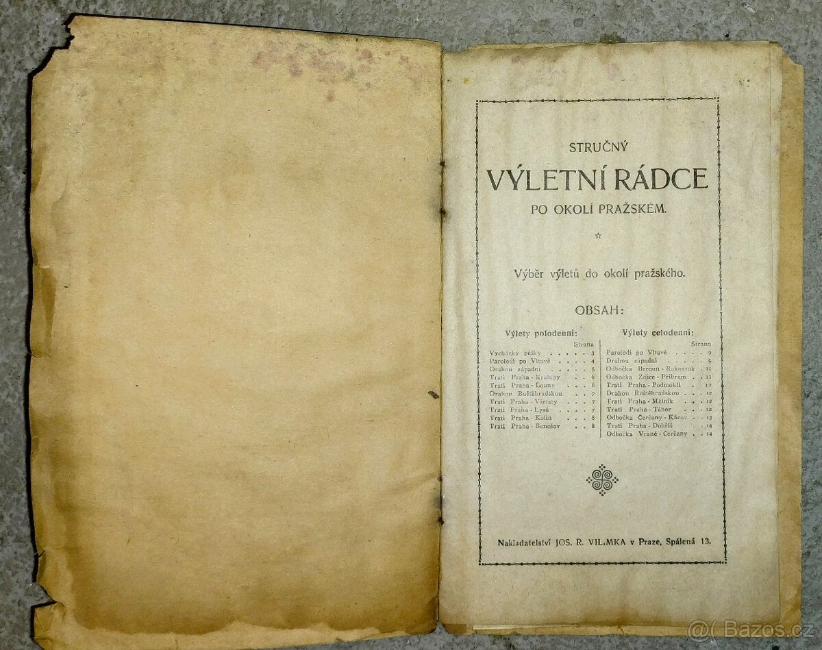 Vilímkova mapa a švýcarský kalendář r. 1927