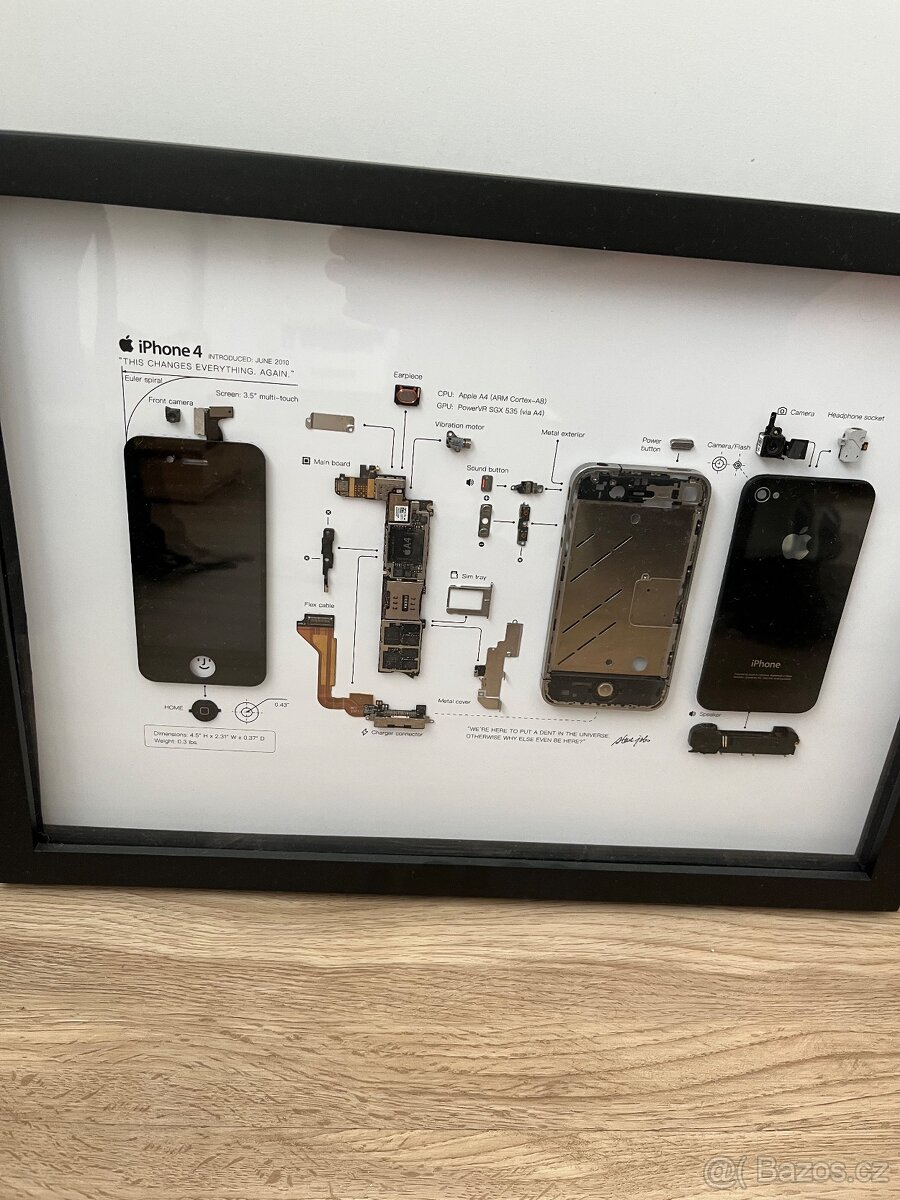 sběratelský Apple iPhone 4 zarámovaný (GRID)