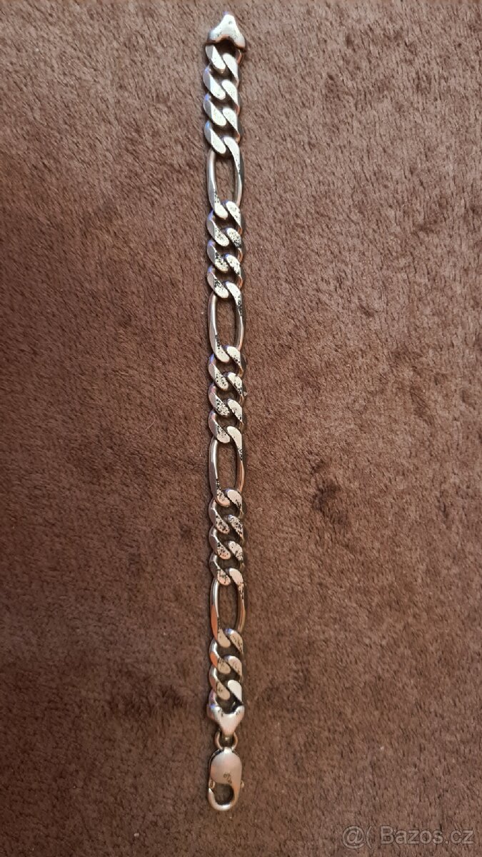 Stříbrný náramek 20cm