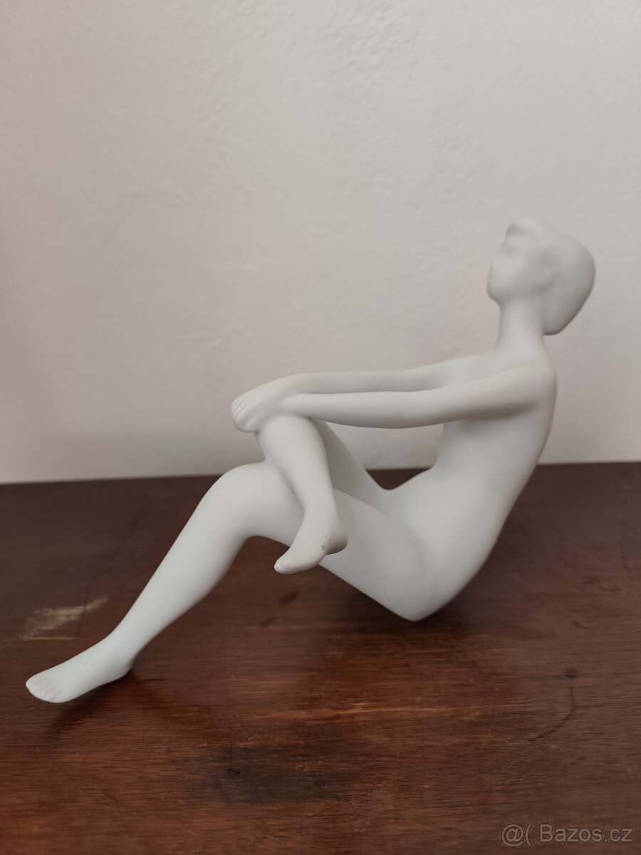 Royal dux akt brusel porcelánová soška žena