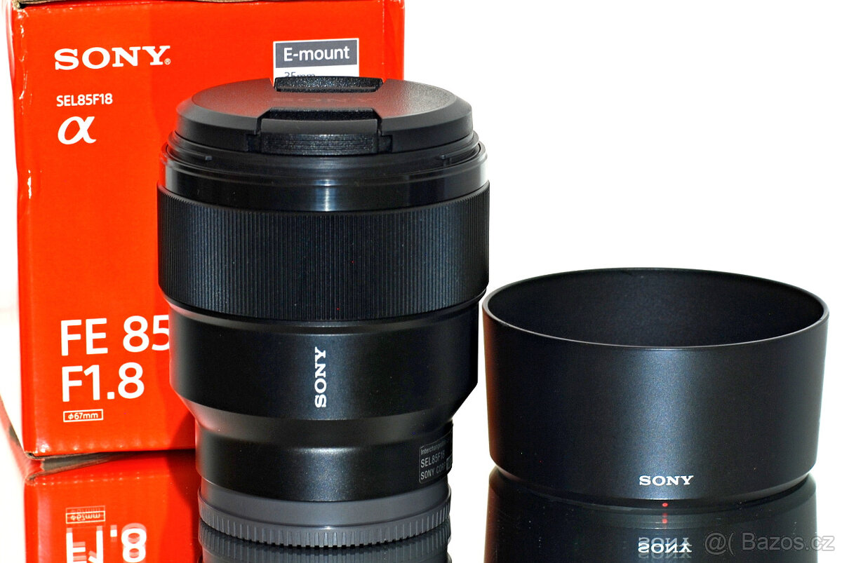 Sony FE 85mm f/1,8 + UV filtr Stav NOVÉHO