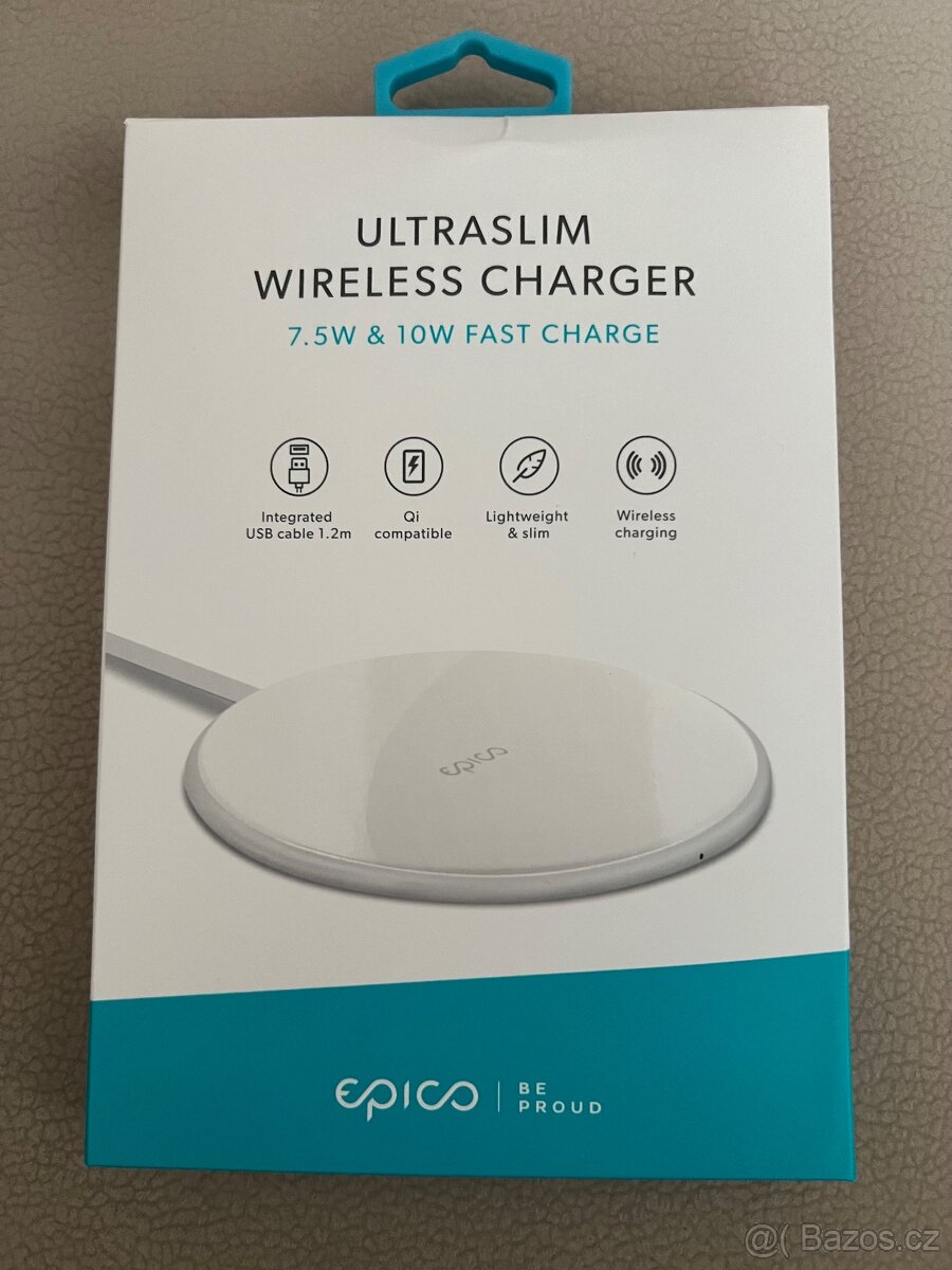 Qi ultra tenká bezdrátová nabíječka Epico