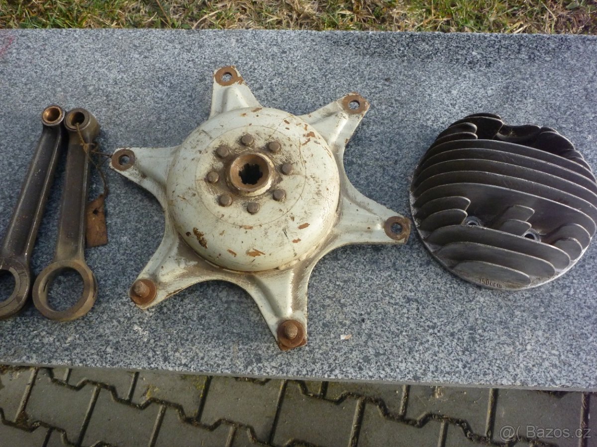 ojnice jawa 250,čz skůtr kolo,hlava čz 150