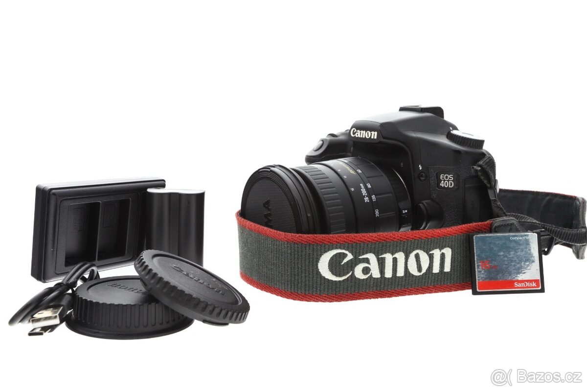 Zrcadlovka Canon 40D + 28-200mm
