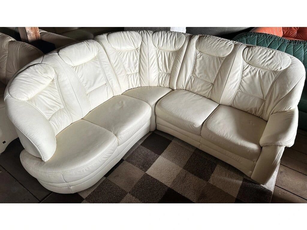 Luxusní rohová kožená sedací souprava, 2752