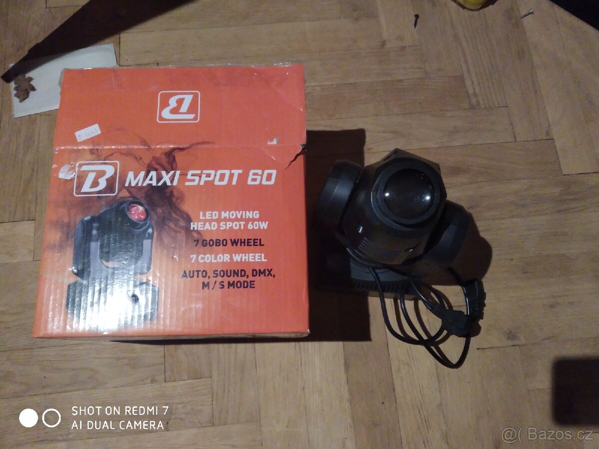 LED otočná hlava B Maxi Spot 60W – DMX / Auto / Sound